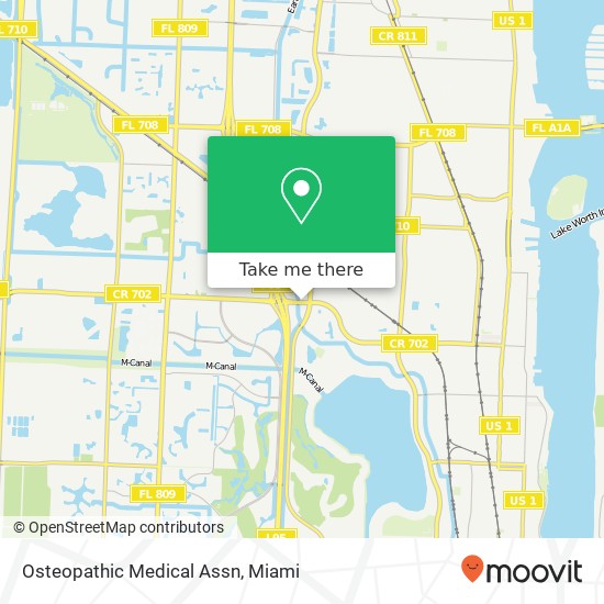 Osteopathic Medical Assn map