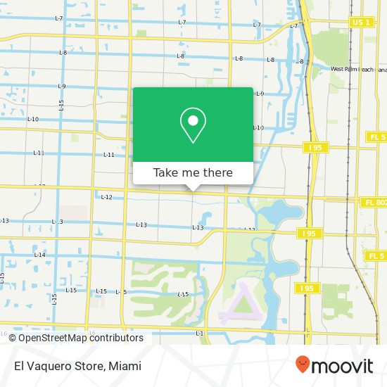 El Vaquero Store map