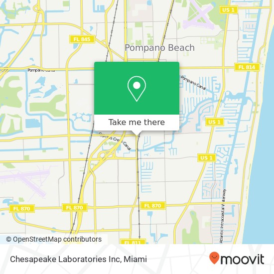 Mapa de Chesapeake Laboratories Inc