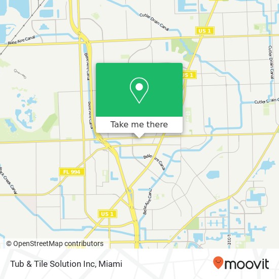 Tub & Tile Solution Inc map