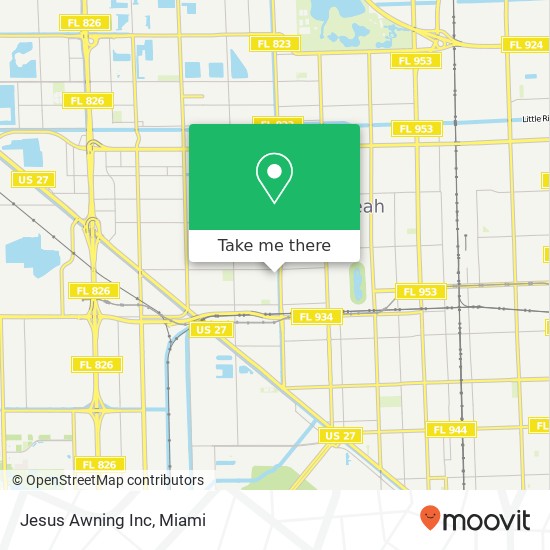 Jesus Awning Inc map