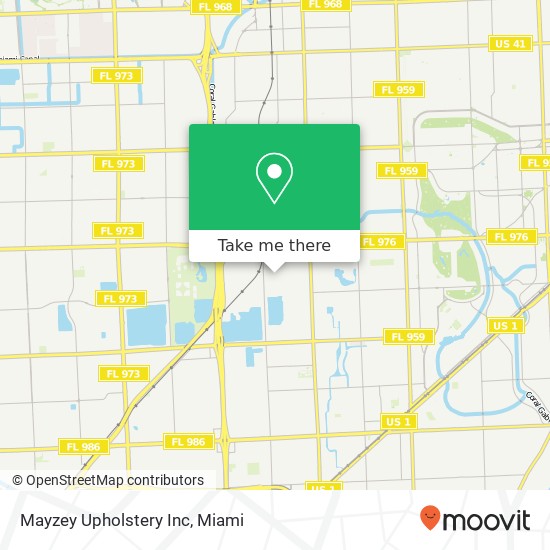 Mayzey Upholstery Inc map