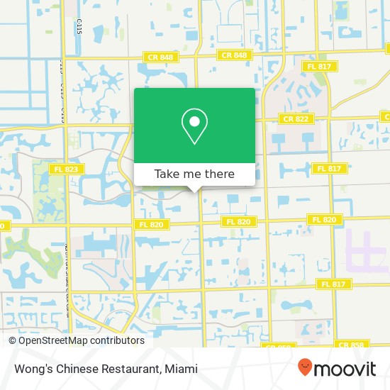 Mapa de Wong's Chinese Restaurant