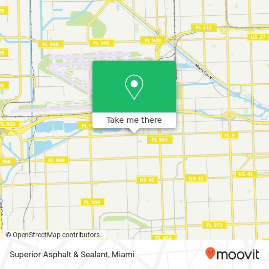 Superior Asphalt & Sealant map