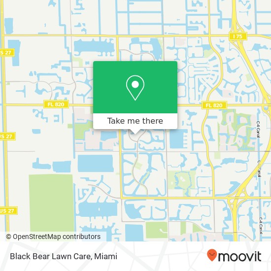 Mapa de Black Bear Lawn Care