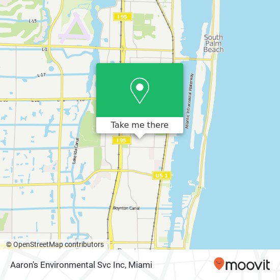 Aaron's Environmental Svc Inc map