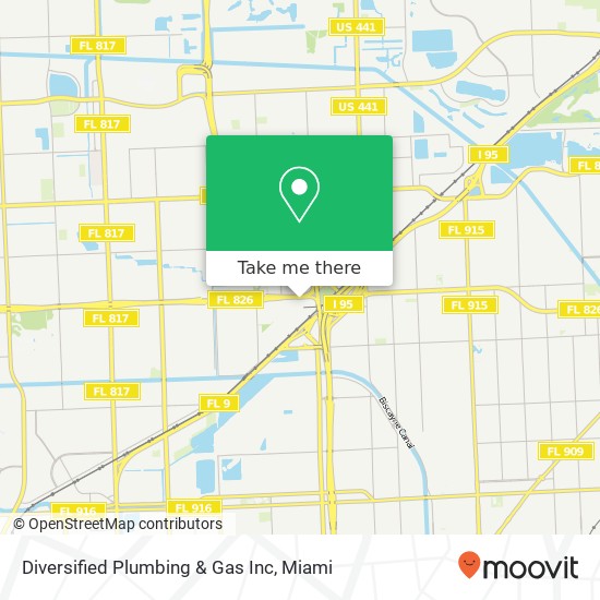 Diversified Plumbing & Gas Inc map