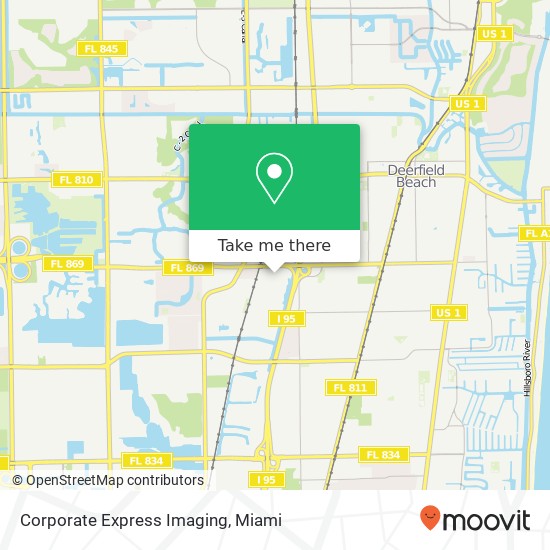 Mapa de Corporate Express Imaging