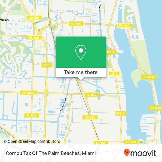 Mapa de Compu Tax Of The Palm Beaches