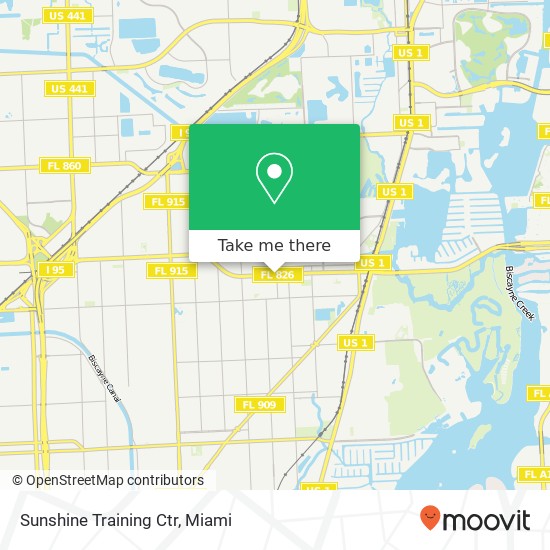 Sunshine Training Ctr map