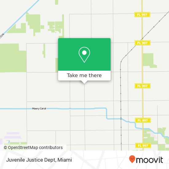 Mapa de Juvenile Justice Dept