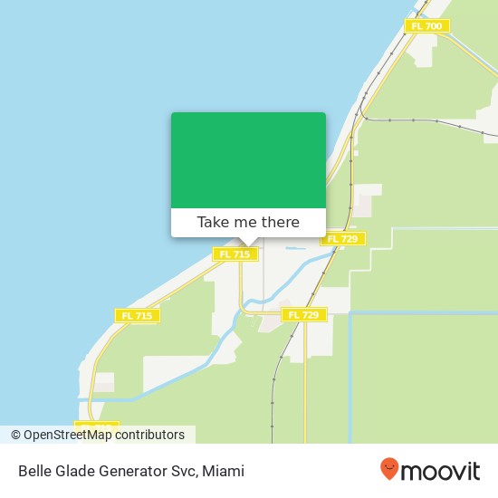 Mapa de Belle Glade Generator Svc