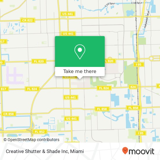 Mapa de Creative Shutter & Shade Inc