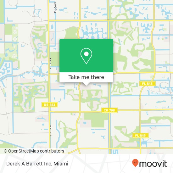 Derek A Barrett Inc map