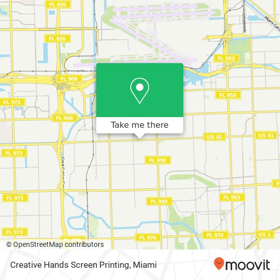 Creative Hands Screen Printing map