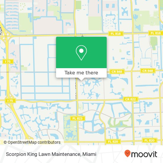 Scorpion King Lawn Maintenance map