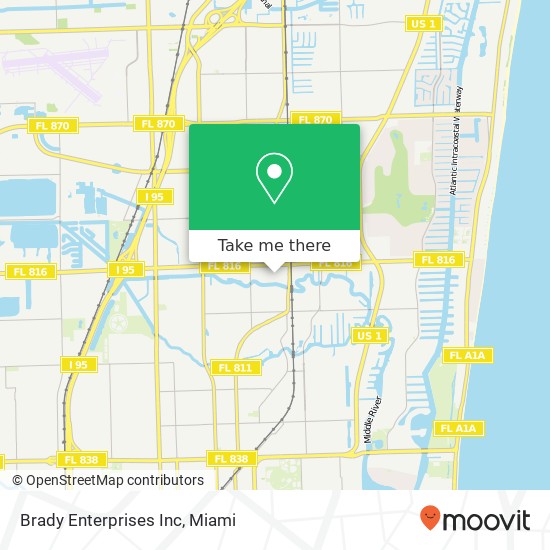 Brady Enterprises Inc map