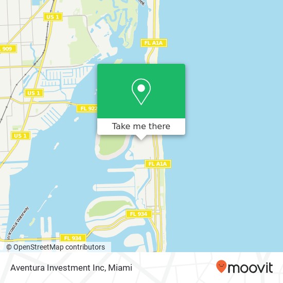 Mapa de Aventura Investment Inc