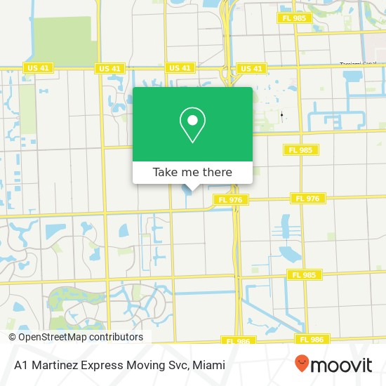 Mapa de A1 Martinez Express Moving Svc