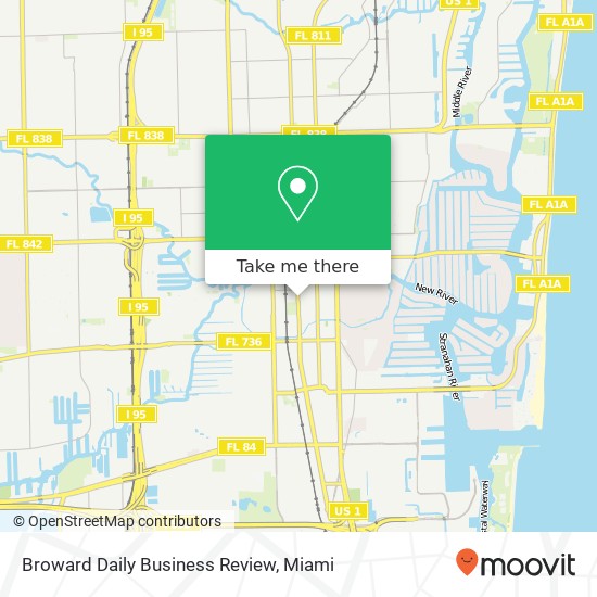 Broward Daily Business Review map