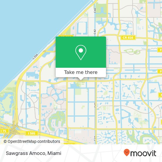 Sawgrass Amoco map