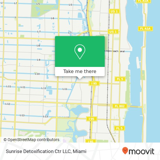 Mapa de Sunrise Detoxification Ctr LLC