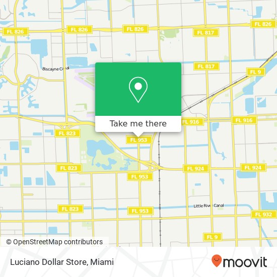 Luciano Dollar Store map