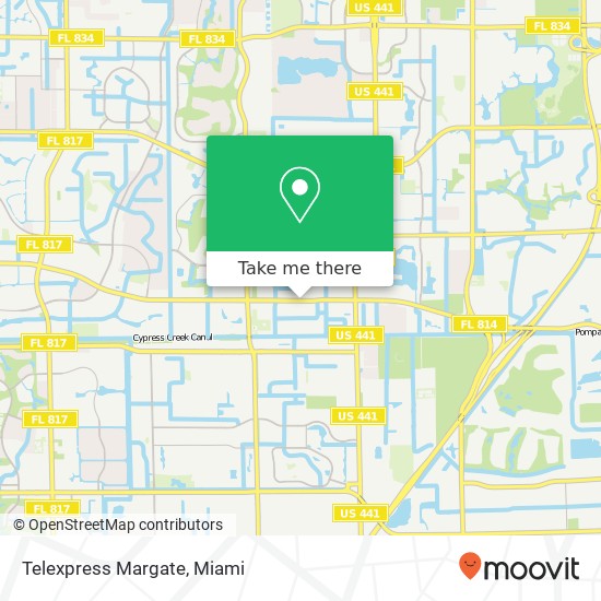 Mapa de Telexpress Margate