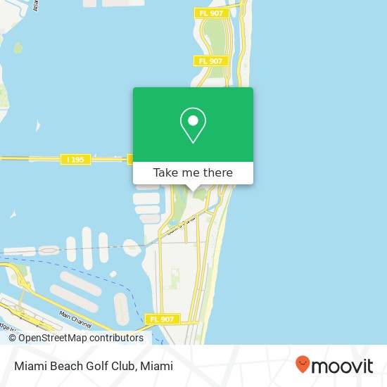 Mapa de Miami Beach Golf Club