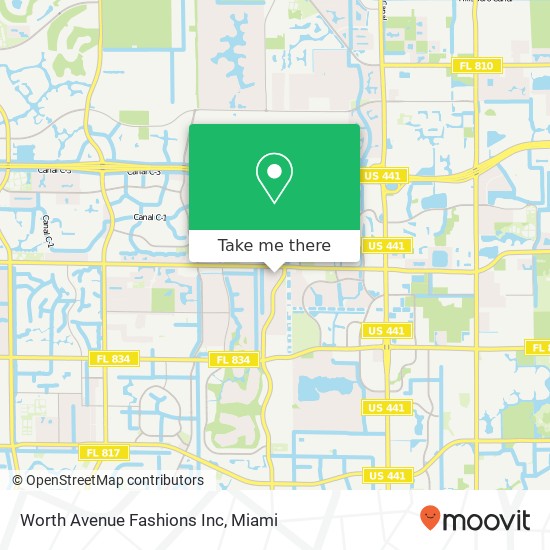 Worth Avenue Fashions Inc map