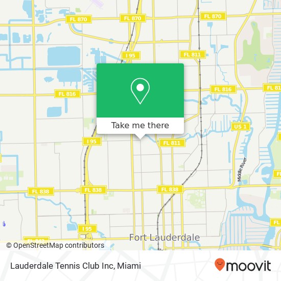 Lauderdale Tennis Club Inc map