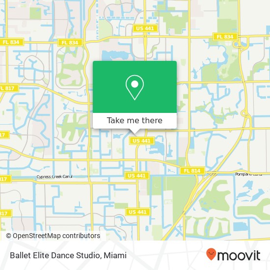 Mapa de Ballet Elite Dance Studio