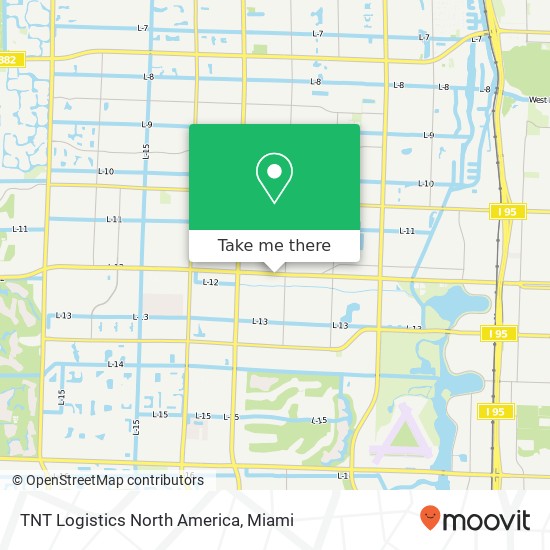 Mapa de TNT Logistics North America