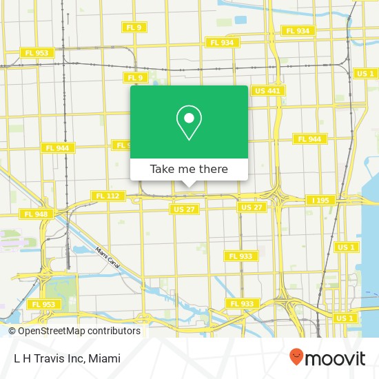 L H Travis Inc map