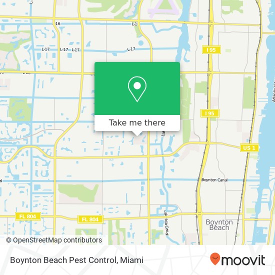 Boynton Beach Pest Control map