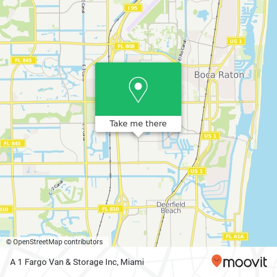 Mapa de A 1 Fargo Van & Storage Inc