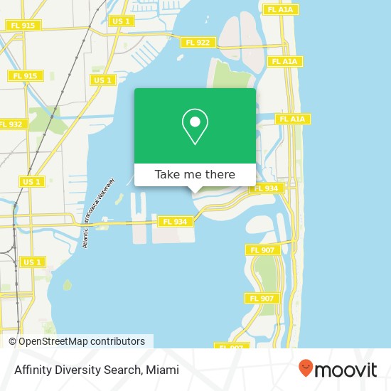 Affinity Diversity Search map