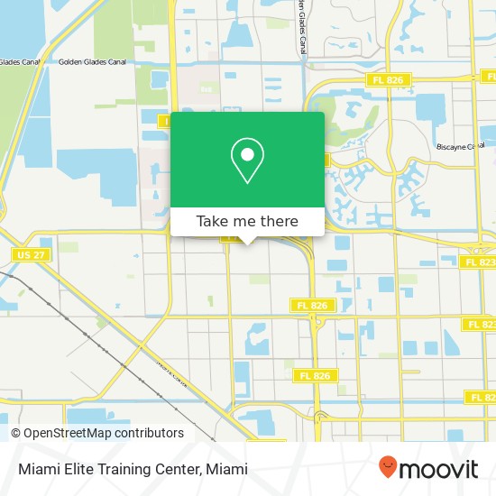 Mapa de Miami Elite Training Center