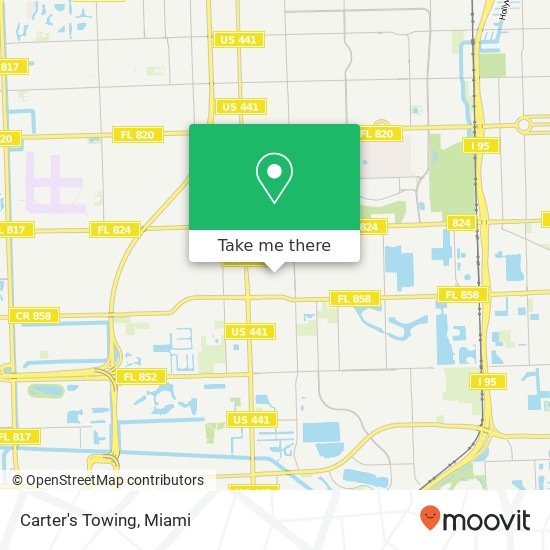 Mapa de Carter's Towing