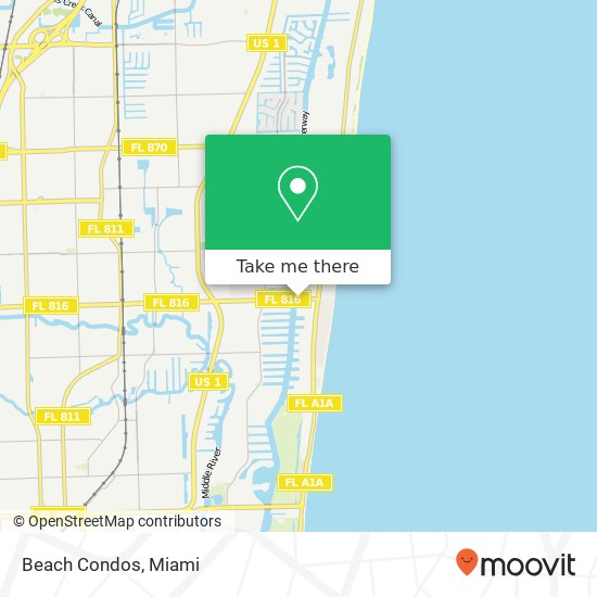 Beach Condos map