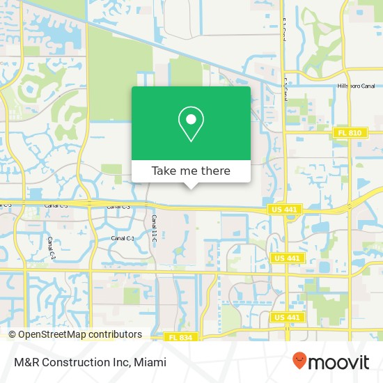 M&R Construction Inc map