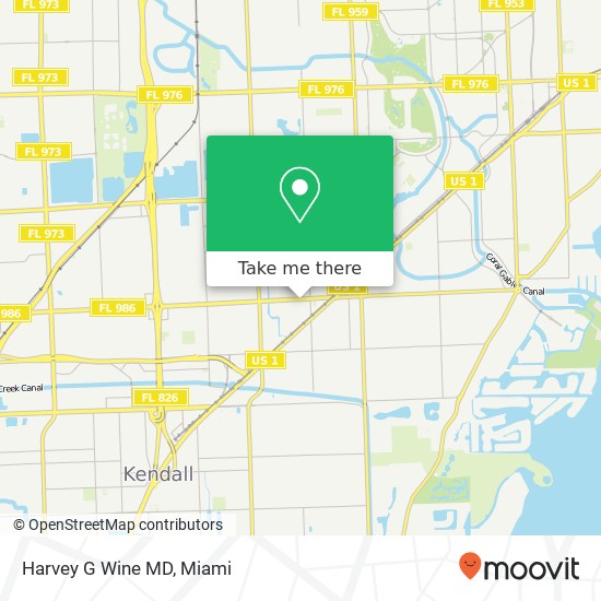 Harvey G Wine MD map