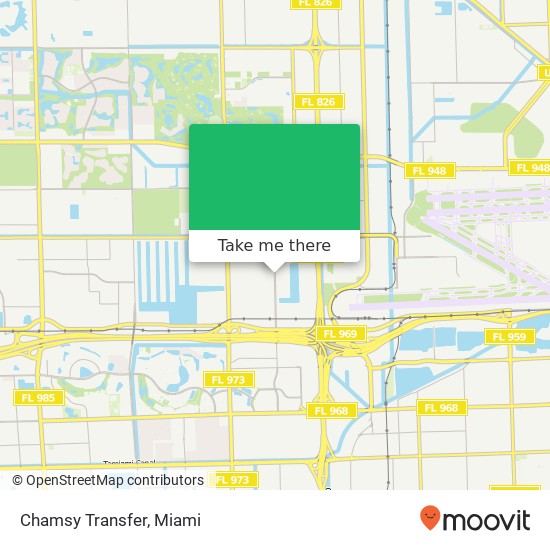 Mapa de Chamsy Transfer