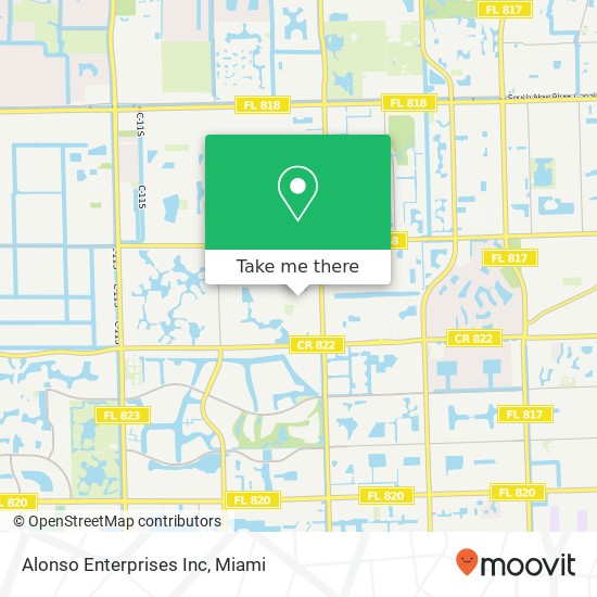 Mapa de Alonso Enterprises Inc