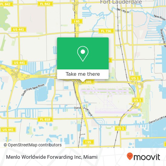 Menlo Worldwide Forwarding Inc map