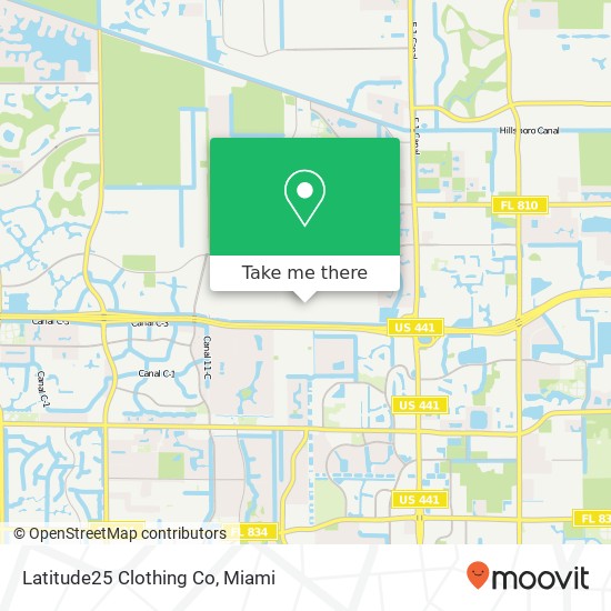 Latitude25 Clothing Co map
