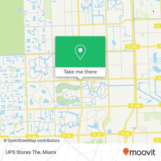 Mapa de UPS Stores The