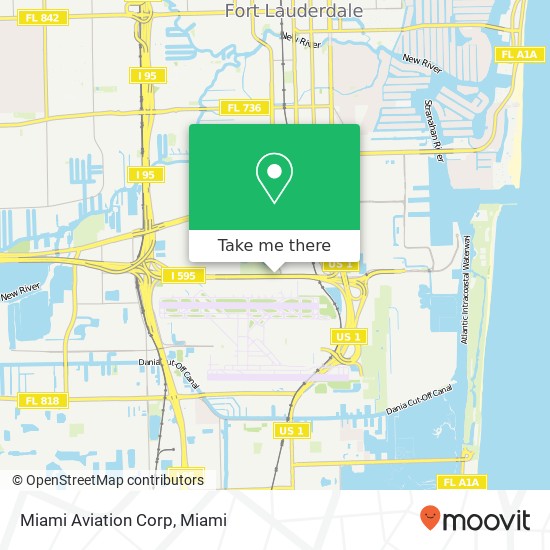 Miami Aviation Corp map