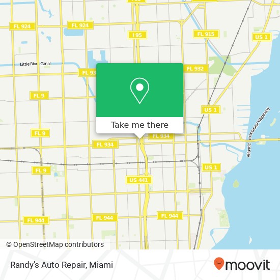 Mapa de Randy's Auto Repair