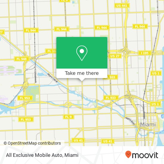 Mapa de All Exclusive Mobile Auto